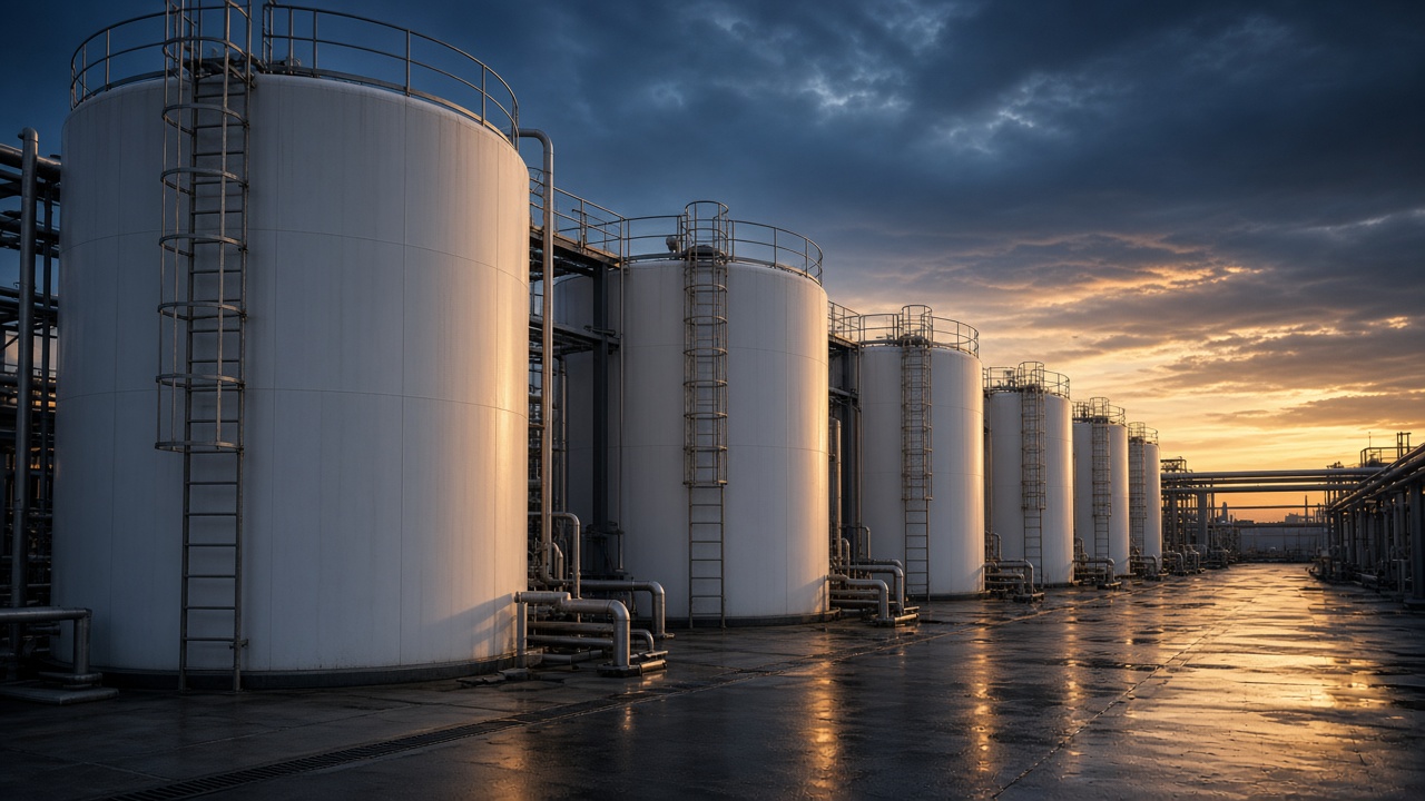 Industrial plastic storage tanks manufactured by Newgen Plastics